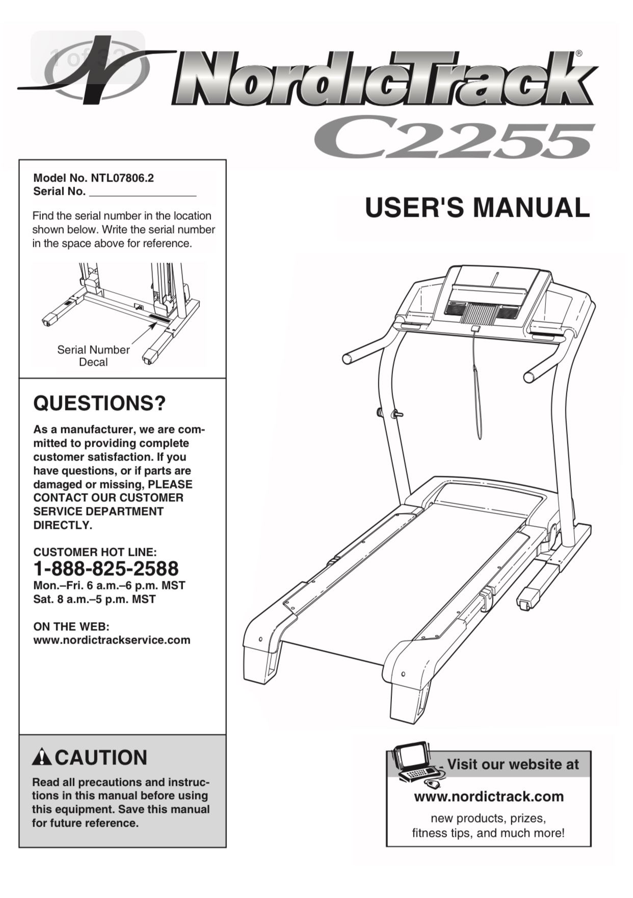 Nordic Track Treadmill $400 OBO