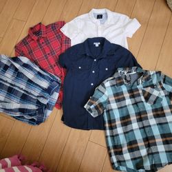 Boy Button Up Shirts Size 8 To 10