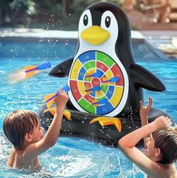 Inflatable Dart Board Floating Water Game for Kids Ages 4-8 8-12