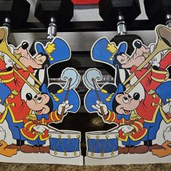 Vintage 1980's Disney Characters Band Cardboard Stand Up