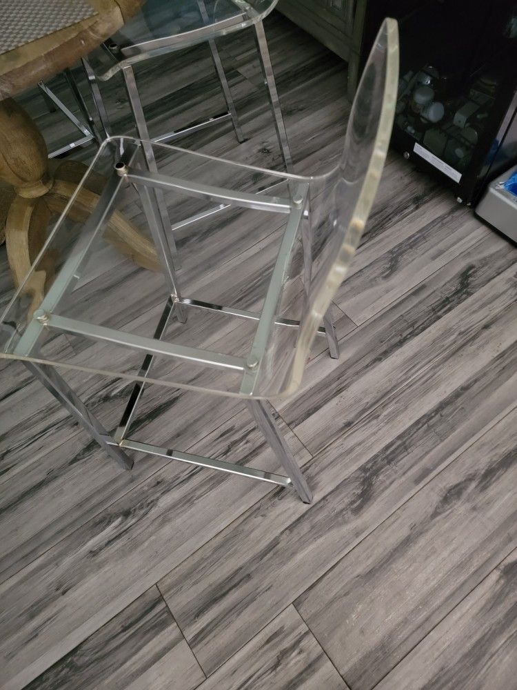 4 Acrylic Bar Chairs