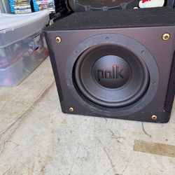 Polk subwoofer 12 Inch Dual Voice Coil 720watts max  4 Ohms.