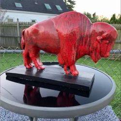 The Red Hot Buffalo Statue 