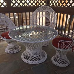 1960’Spun fiberglass outdoor furniture, Russell Woodard completely restored
