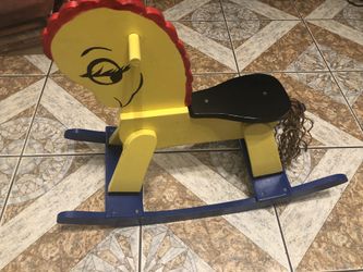 Wooden rocking chair $15