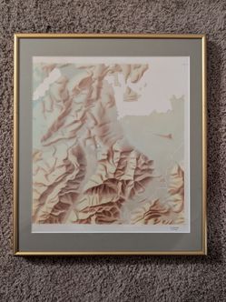 Vintage Framed Chiemsee Germany Landscape Herwig G Schützler 14¼"x16¼" Art Print