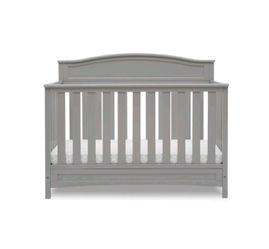 4-in-1 Convertible Baby Crib - GREY