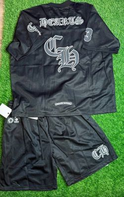 Black Chrome Hearts Jersey Set