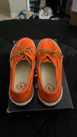 Polo Ralph Lauren Orange Boat Shoes