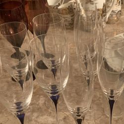 Assorted wine glasses Nice selection need gone I don’t have enough room for glasses