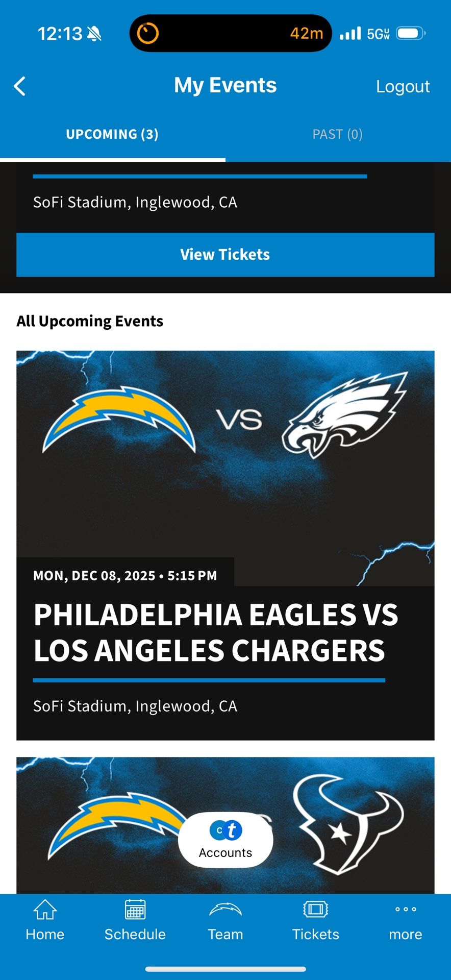 CHARGERS VS EAGLES TICKETS