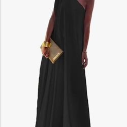 Black one shoulder dress