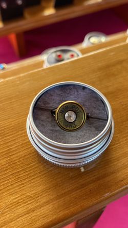 Unique  Bronze Authentic Bullet Ring