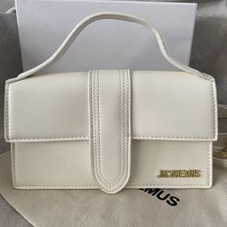 Gold Logo Flap Leather Shoulder Bag 