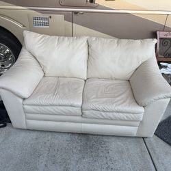 Cream Loveseat