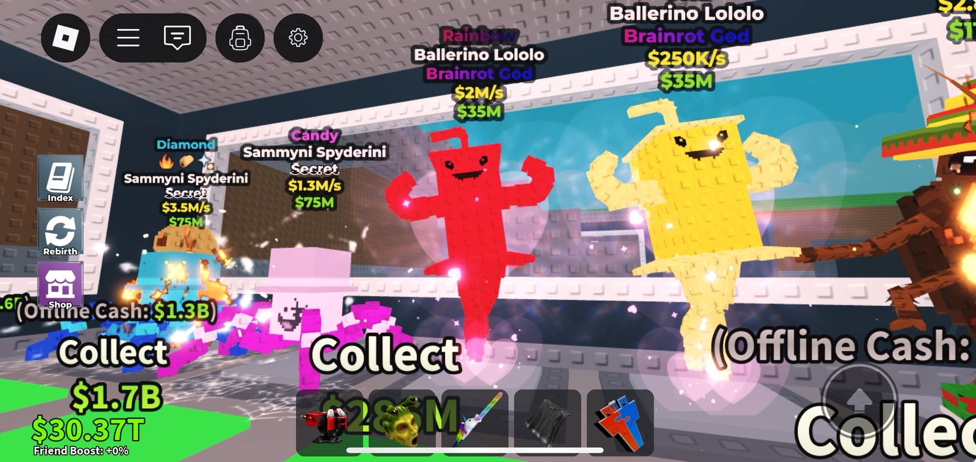 Roblox Rainbow ballerina lololo (2 million dollars a second)