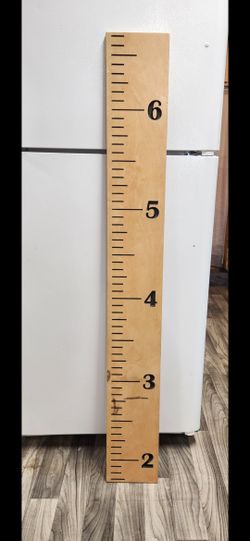 Kids Wooden Growth Chart Measuring Ruler