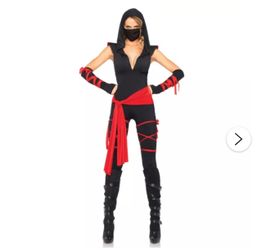 Adult deadly ninja jumpsuit costume