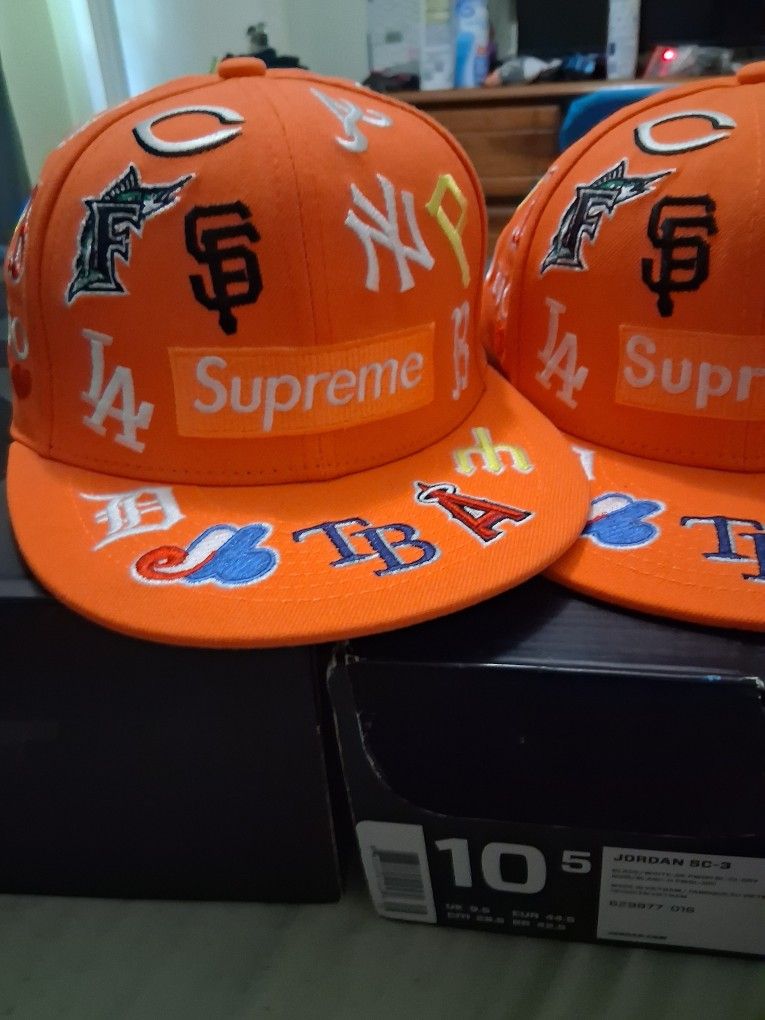 Supreme New Era,s Size 73/8 And 7 5/8...50$ Each
