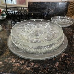 Crystal Serving Plates