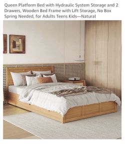 Queen Bed with Storage