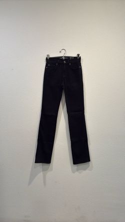 7 For All Mankind Women’s Kimmie Straight Leg Jeans   Black. Sz 24