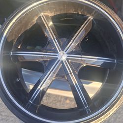 22 in rims with tires