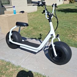 Electric fat tire scooter