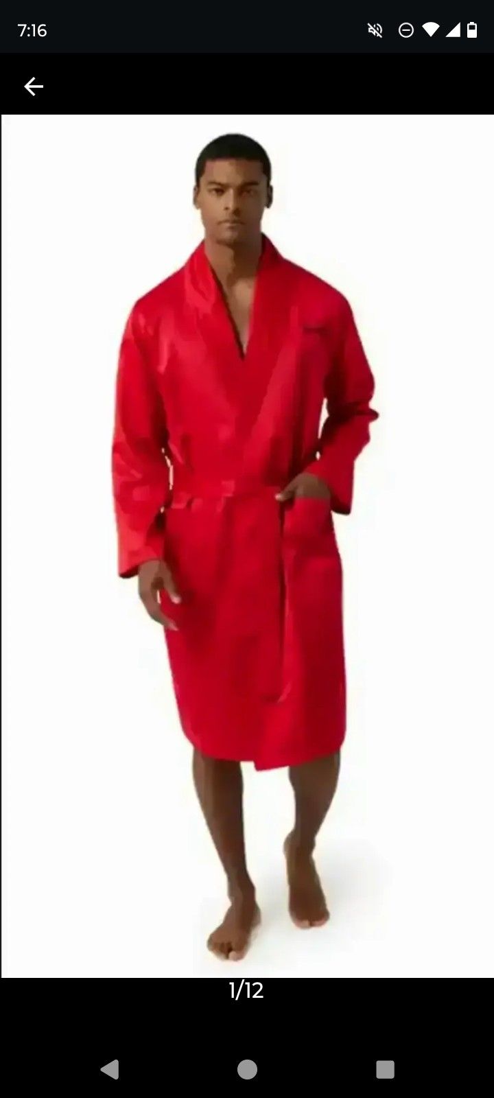 Dogg Supply by Snoop Dogg Mens Poly Satin Robe.... CHECK OUT MY PAGE FOR MORE ITEMS