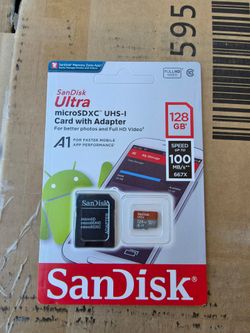 sandisk micro sd card 128gb with adaptor