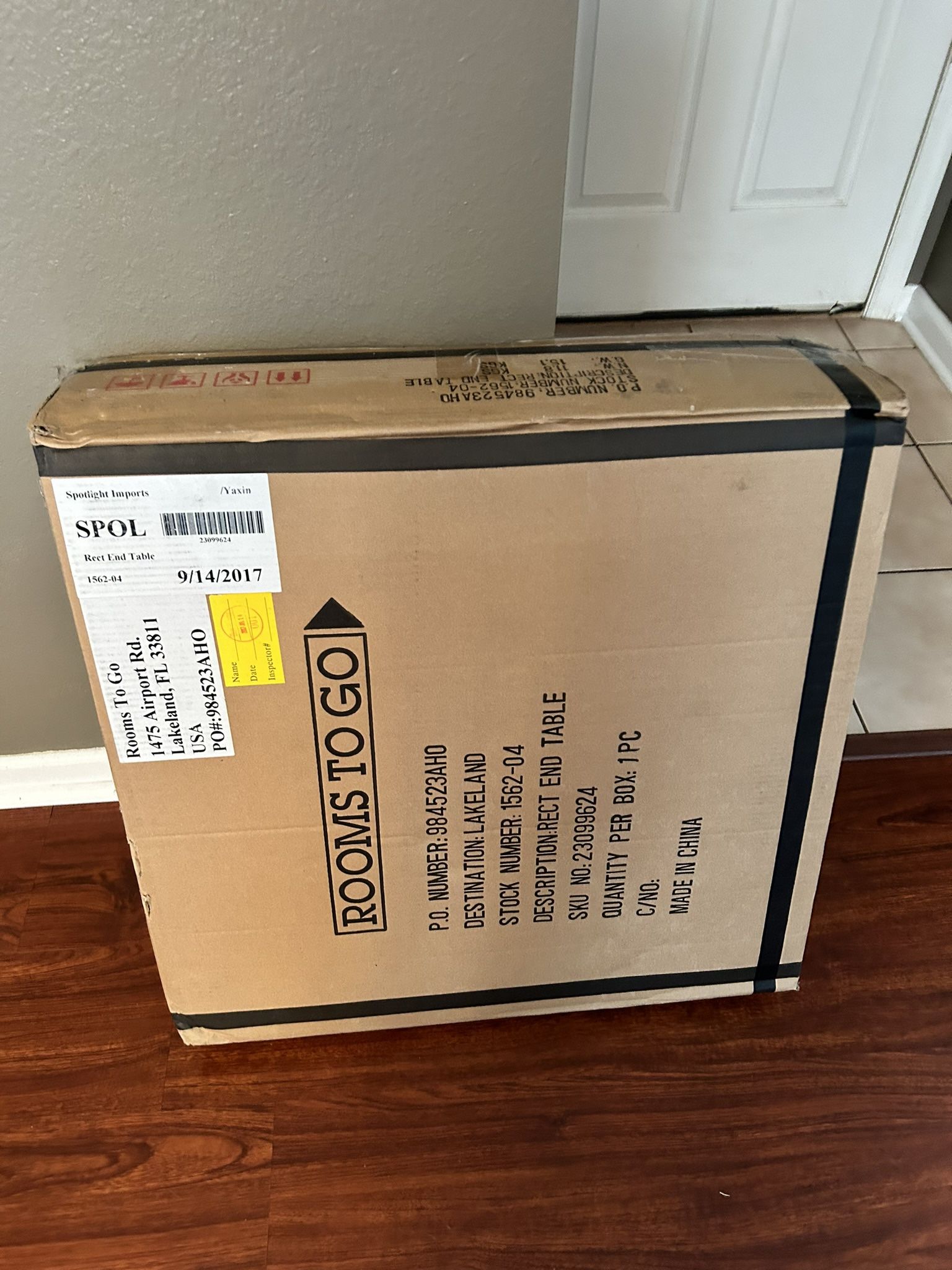 End Table New In The Box