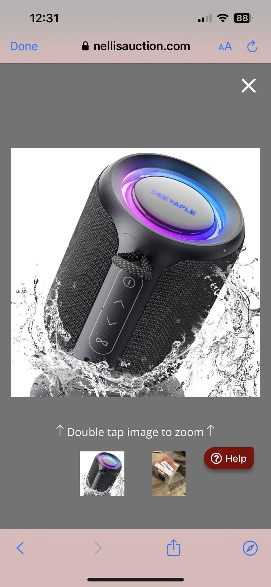 Bluetooth Speaker Wireless,IP67 Waterproof & Dustproof Portable Speaker With Lights,15W Loud Stereo Sound, 2500mAh Battery All Day Playtime, TWS Pairi
