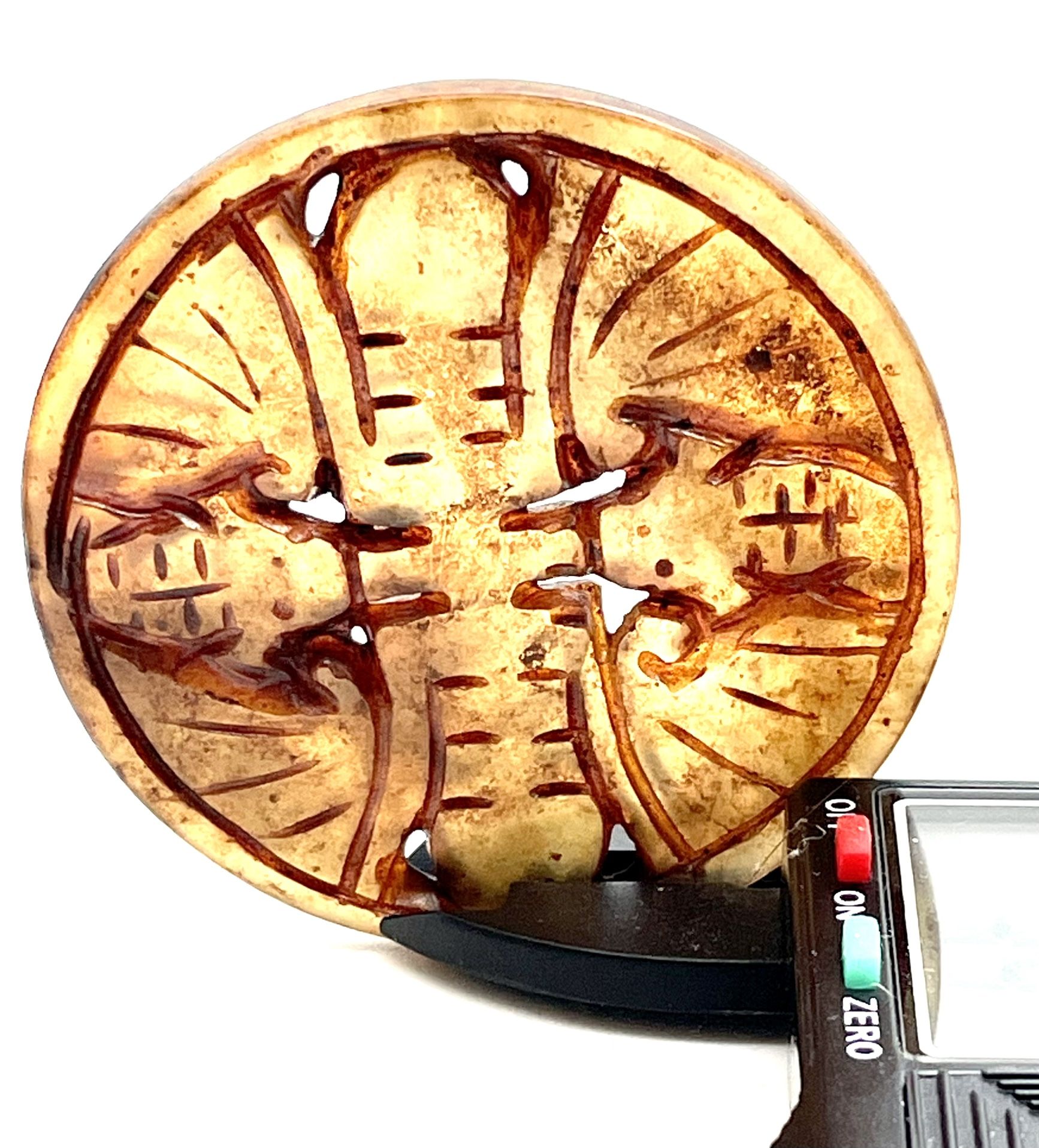 55mm Serpentine Jade Medallion