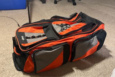 Large duffel bag Impak Travel Ware suitcase luggage orange GOOD CONDITION