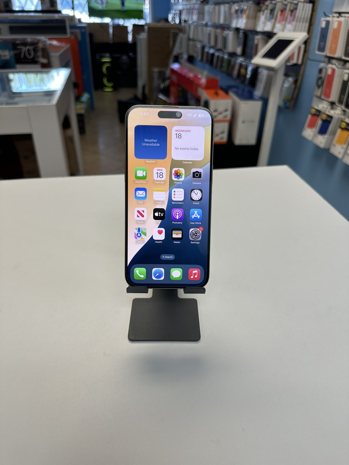 iPhone 15 Pro Max Natural Titanium 256 GB Factory Unlocked