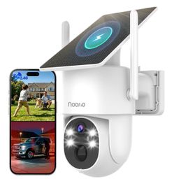 Noorio Solar-Powered Outdoor Security Camera