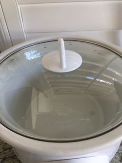 Crock pot or slow cooker. cheap! Never used it myself.