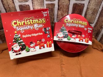Christmas Squishy Bun Fidget Toy