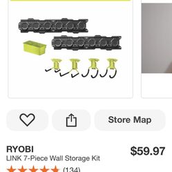 RYOBI  7 piece Wall storage kit