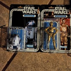 STARWARS BLACK SERIES 40TH ANNIVERSARY AR-D2 And C-3PO DROIDS