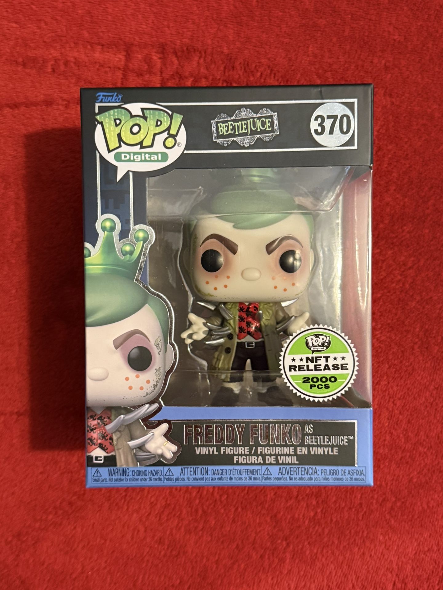 Funko Pop Digital Freedy Funko as Beetlejuice #370 NFT Release 2000 PCS Royalty