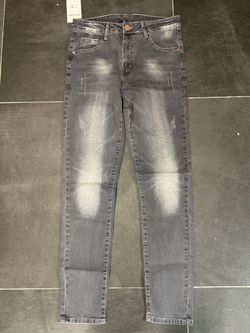 Gray Faded Skinny Jeans