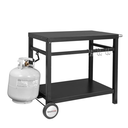 BBQ Work Table Outdoor Kitchen Prep Cart Stainless Steel c