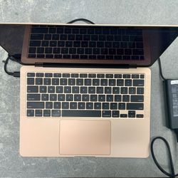 Apple MacBook Air M1 Chip 2020 Laptop Notebook 13.3 Inch Screen 8 GB RAM 256 SSD macOS Monterey Software Wifi Bluetooth Keyboard Apps Macintosh