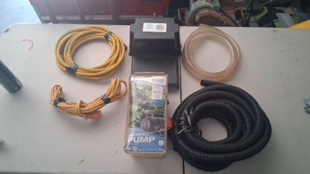Small pond waterfall pump