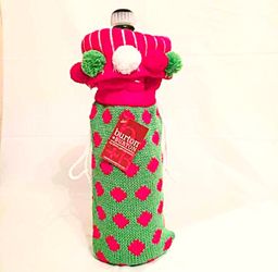 KNITTED WINE BOTTLE BAG