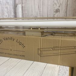 Dimmable Gold Tone Bathroom Light 