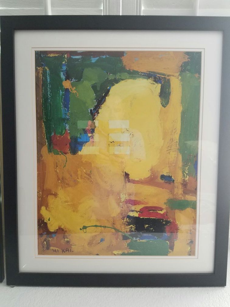 Abstract framed art