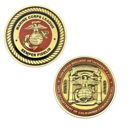 Marine Corps League MCL San Diego Bulldog Detachment #(contact info removed) Convention Coin