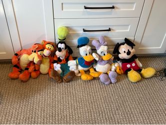 7 Disney Stuffed animals !